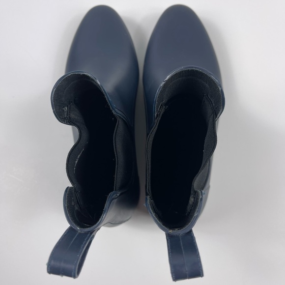 Sam Edelman Womens Size 9 Tinsley Matte Blue Rubber Rain Boots Waterproof Preppy - Picture 4 of 9